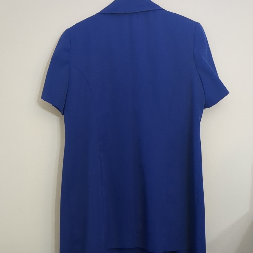 S.L. Fashions Royal Blue Dress Set   Short Sleeves Size 18 WP Formal - Picture 6 of 7